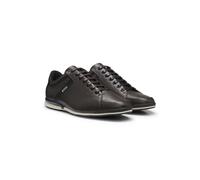 BOSS Sneakers in pelle con fodera interna per il controllo degli odori - Style Saturn_Lowp_lux4 A_N, 50498282 Marrone scuro 39