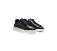 BOSS Sneakers in pelle con suola in gomma - Style Bulton_Runn_lt_N, 50497887 Nero 46