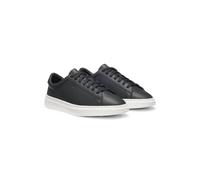 BOSS Sneakers in pelle con suola preformata e impunture con righe tipiche del marchio - Style Kieran_Tenn_allt, 50552853 Nero 46