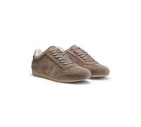 BOSS Sneakers in pelle scamosciata con dettagli con logo - Style Solenne_Tenn_sd, 50575226 Marrone scuro 38