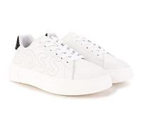 BOSS - Sneakers Stringate in Pelle Bianco 100% Cuoio 31