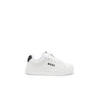 BOSS Sneakers stringate in pelle e tessuto per bambini - Style J53248/10P38, J53248 Bianco 33