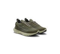 BOSS Sneakers stringate in pelle scamosciata con calzino in maglia - Style BOSS-MOTION_Slon_bkn, 50568943 Verde scuro 42