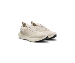 BOSS Sneakers stringate in pelle scamosciata con calzino in maglia - Style BOSS-MOTION_Slon_bkn, 50568943 Beige chiaro 44
