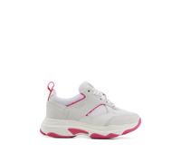 BOSS Sneakers stringate per bambini in pelle e rete - Style J19064/10B32, J19064 Bianco 39