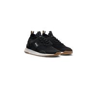 BOSS Sock sneakers con rifiniture in pelle scamosciata - Style Titanium_Runn_knst_N, 50498245 Nero 45
