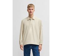 BOSS Sovracamicia oversize in tessuto elasticizzato idrorepellente - Style Lestian_M, 50538480 Beige chiaro M