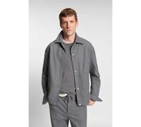 BOSS Sovracamicia relaxed fit in flanella spazzolata elasticizzata - Style P-Craig-J-Coach-254, 50551517 Grigio 52