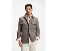 BOSS Sovracamicia relaxed fit in lana vergine e cashmere - Style L-Corvin-2FP-263, 50570690 Marrone chiaro 50