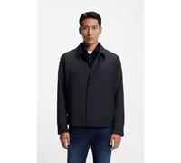 BOSS Sovracamicia relaxed fit in misto lana elasticizzato - Style P-Carper-Coach-WG261, 50556776 Blu scuro 44