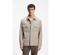 BOSS Sovracamicia relaxed fit in misto lana - Style L-Corvin-2FP-263, 50566419 Beige chiaro 54