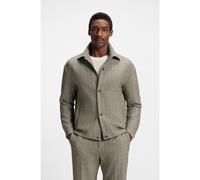 BOSS Sovracamicia relaxed fit in tessuto elasticizzato a quadri - Style C-Craig-Coach-253, 50546049 Beige a motivi 54