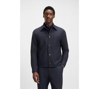 BOSS Sovracamicia relaxed fit in tessuto elasticizzato ad alte prestazioni lavabile in lavatrice - Style P-Craig-WG-253, 50546059 Blu scuro 50