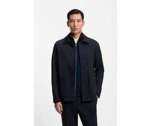 BOSS Sovracamicia relaxed fit in tessuto elasticizzato ad alte prestazioni - Style P-Carper-J-WG-PK261F, 50554150 Blu scuro 48