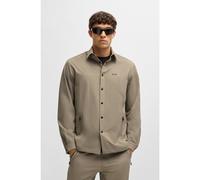 BOSS Sovracamicia relaxed fit in tessuto elasticizzato idrorepellente - Style B_Basin Tech_L, 50533265 Beige L