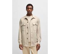 BOSS Sovracamicia relaxed fit in tessuto super elasticizzato - Style C-CARPER-OS-244, 50535666 Colore neutro 52A