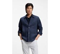 BOSS Sovracamicia relaxed fit in twill di lino italiano - Style H-CAI-K-3P-262, 50561615 Blu scuro M