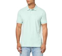 BOSS Square Patch Logo Slim Fit Pique Polo Shirt Mint Green