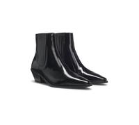 BOSS Stivaletti in pelle lucida con tacco cubano - Style Niara_ChBootie50_AB, 50548766 Nero 38