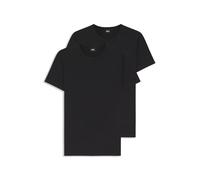BOSS Magliette intime in cotone elasticizzato in confezione da due - Style TShirtRN 2P Modern, 50475276 Nero XL