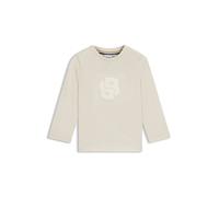 BOSS T-shirt a maniche lunghe da bambini in cotone con monogramma Double B - Style J52465/21C18M, J52465 Beige chiaro 94