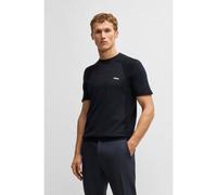 BOSS T-shirt attiva in misto cotone con lavorazioni miste - Style Momentum_Lite_T24, 50520683 Blu scuro XL