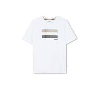 BOSS T-shirt bambini in cotone con grafica con logo a righe esclusive - Style J52979/10P04A, J52979 Bianco 126