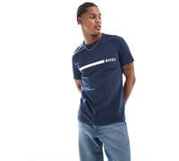 BOSS - T-shirt blu navy slim fit W38.5
