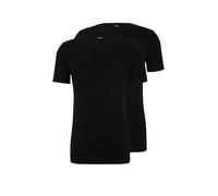 BOSS Magliette intime in cotone elasticizzato in confezione da due - Style TShirtRN 2P Modern, 50475276 Nero XL