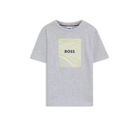 BOSS T-shirt da bambini in jersey di cotone con grafica con logo - Style J52369/A3204A, J52369 Grigio chiaro 138
