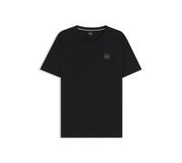 BOSS T-shirt da equitazione in cotone elasticizzato con patch logo - Style PIERCE PATCH BLACK, B7M0601 Nero L