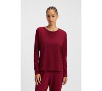 BOSS T-shirt del pigiama in cotone elasticizzato con logo stampato - Style CI_LS-Shirt, 50510326 Rosso scuro M