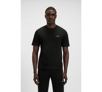 BOSS T-shirt del pigiama in misto cotone con logo ricamato - Style Waffle T-Shirt, 50535891 Nero L