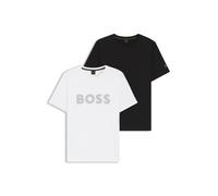 BOSS T-shirt in cotone con loghi in confezione da due - Style T-Shirt 2-Pack 2, 50543816 Bianco / Nero S