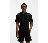 BOSS T-shirt in cotone con righe lavorate - Style TS_BB BC Lux GRX, 50554645 Nero L