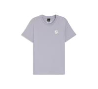 BOSS T-shirt in cotone elasticizzato a tema equestre con monogramma Double B - Style MAYA T - SHIRT BLACK, B7W0601 Luce viola XL
