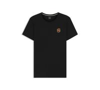 BOSS T-shirt in cotone elasticizzato a tema equestre con monogramma Double B - Style MAYA T - SHIRT WHITE, B7W0601 Nero XL