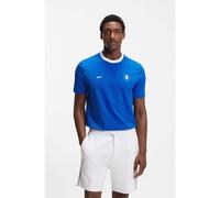 BOSS T-shirt in cotone elasticizzato con bandiera del paese e logo - Style TS_BB BC Lux Tee, 50562134 Italia XXL