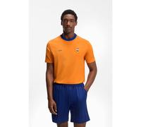 BOSS T-shirt in cotone elasticizzato con bandiera del paese e logo - Style TS_BB BC Lux Tee, 50562134 Paesi Bassi S