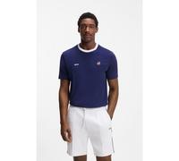 BOSS T-shirt in cotone elasticizzato con bandiera del paese e logo - Style TS_BB BC Lux Tee, 50562134 Stati Uniti L