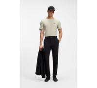 BOSS T-shirt in cotone elasticizzato con dettagli a righe e logo - Style Taul, 50521245 Beige chiaro S