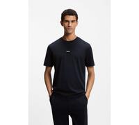 BOSS T-shirt in cotone elasticizzato con logo a contrasto - Style TChup, 50473278 Blu scuro XXXL