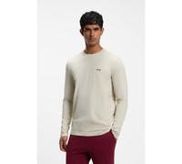 BOSS T-shirt in cotone elasticizzato con logo a contrasto - Style Tee Long, 50506365 Beige chiaro L