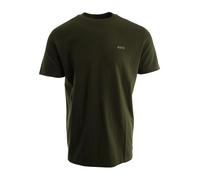 Boss - T-shirt in cotone elasticizzato con logo a contrasto - - Tops - Uomo - Verde - L