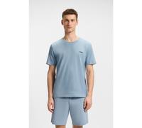 BOSS T-shirt in cotone elasticizzato con logo ricamato - Style Mix&Match T-Shirt R, 50515312 Celeste M
