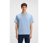 BOSS T-shirt in cotone elasticizzato con logo stampato - Style TChup, 50473278 Celeste M