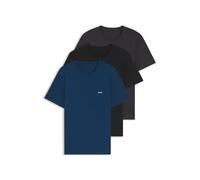 BOSS T-shirt in cotone in confezione da tre - Style TShirtRN 3P Classic, 50532468 Nero / Grigio / Blu S