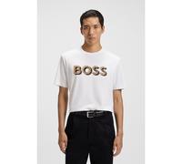 BOSS T-shirt in cotone mercerizzato con grafica con logo - Style H-Thompson 656, 50551902 Bianco S