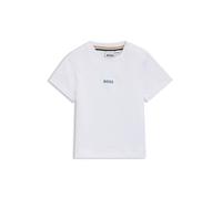 BOSS T-shirt in cotone per bambini con grafica con logo sulla parte posteriore - Style J52891/10P02A, J52891 Bianco 86
