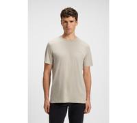BOSS T-shirt in cotone slub con dettaglio logo - Style Tegood, 50508243 Beige chiaro XXL
